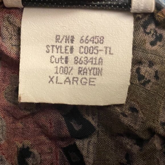 Printed brown wrap around skirt XL - Picture 4 of 4